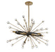 Savoy House - 1-1858-6-62 - Six Light Chandelier - Ariel - Como Black with Gold