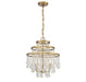 Savoy House - 1-1865-3-322 - Three Light Mini Chandelier - Luna - Warm Brass