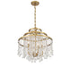 Savoy House - 1-1866-4-322 - Four Light Chandelier - Luna - Warm Brass