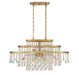 Savoy House - 1-1867-10-322 - Ten Light Chandelier - Luna - Warm Brass