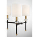 Savoy House - 1-1889-8-143 - Eight Light Linear Chandelier - Tivoli - Matte Black with Warm Brass Accents