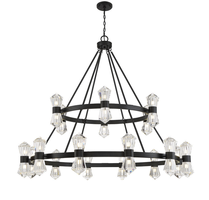 Savoy House - 1-1938-36-89 - LED Chandelier - Dryden - Matte Black