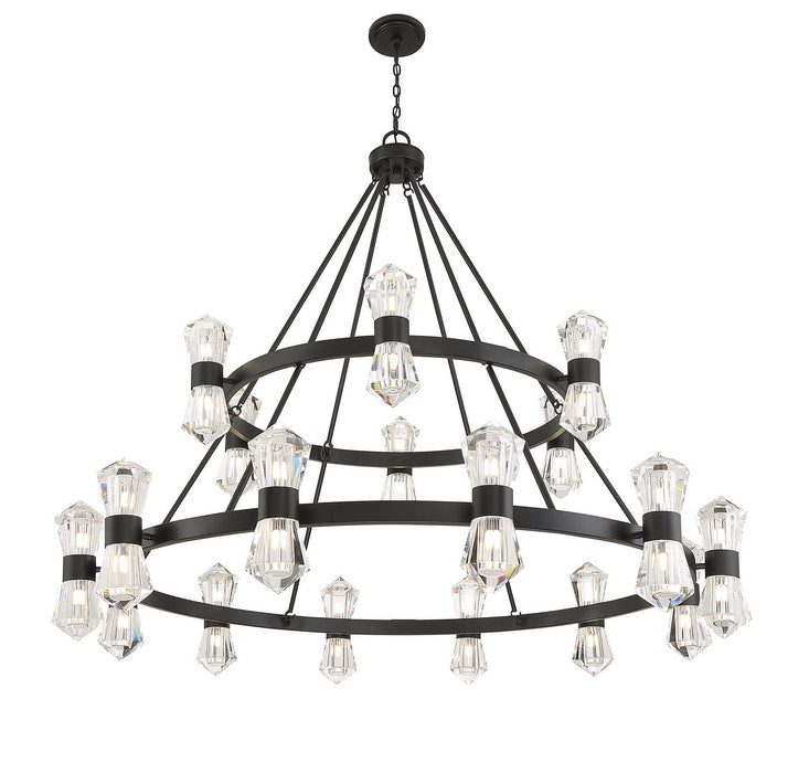 Savoy House - 1-1938-36-89 - LED Chandelier - Dryden - Matte Black