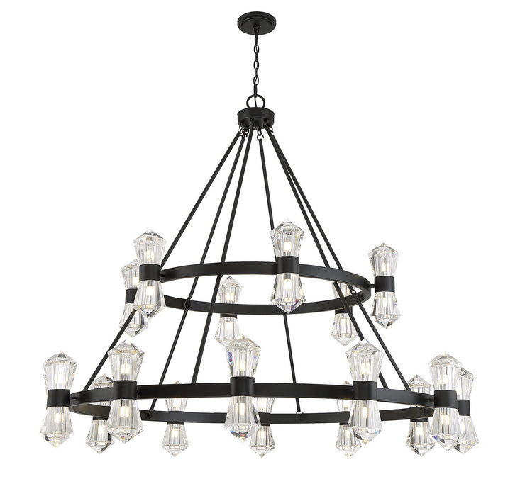 Savoy House - 1-1938-36-89 - LED Chandelier - Dryden - Matte Black