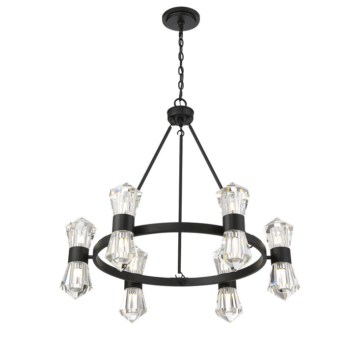 Savoy House - 1-1939-12-89 - LED Chandelier - Dryden - Matte Black