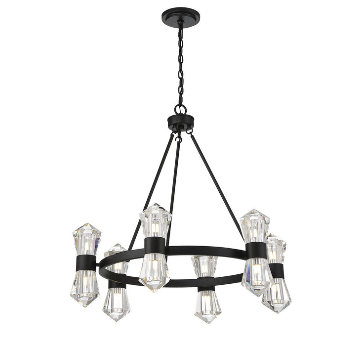 Savoy House - 1-1939-12-89 - LED Chandelier - Dryden - Matte Black