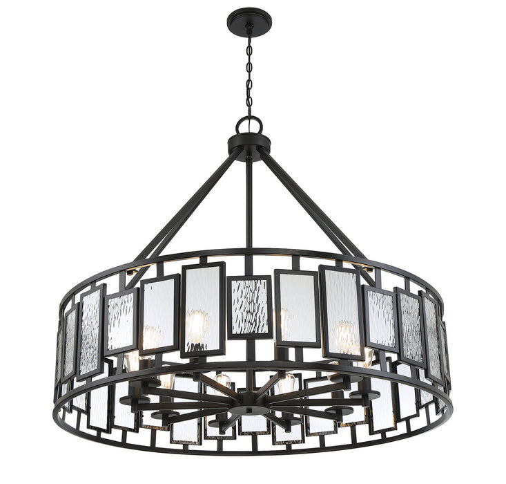 Savoy House - 1-1943-10-89 - Ten Light Chandelier - Deandre - Matte Black