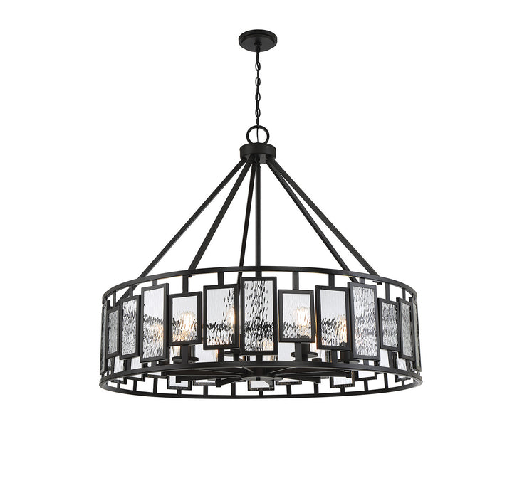 Savoy House - 1-1943-10-89 - Ten Light Chandelier - Deandre - Matte Black