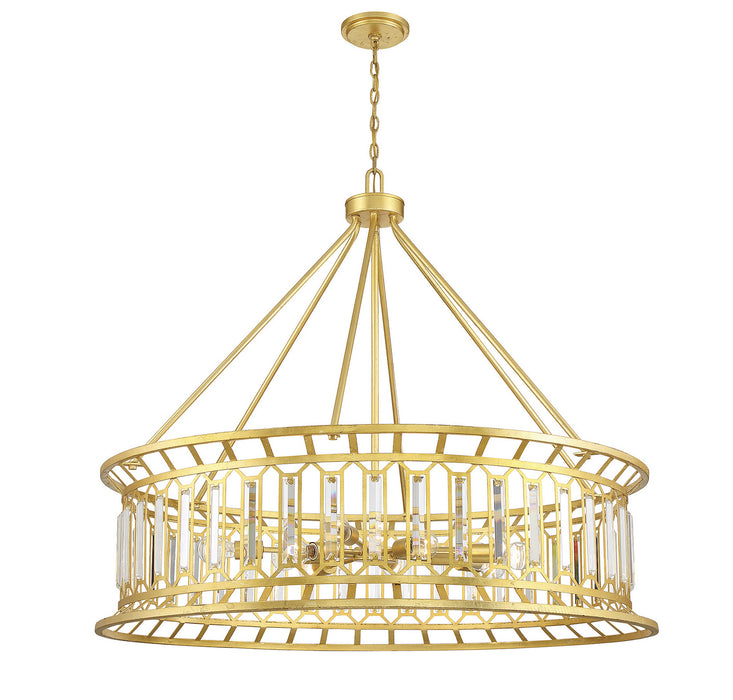 Savoy House - 1-1946-10-260 - Ten Light Chandelier - Daintree - True Gold