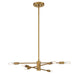 Savoy House - 1-7000-6-322 - Six Light Chandelier - Lyrique - Warm Brass