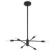 Savoy House - 1-7000-6-89 - Six Light Chandelier - Lyrique - Matte Black