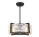 Savoy House - 24-FD-1698-143 - Four Light Fan D'lier - Hayward - Matte Black with Warm Brass Accents