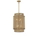 Savoy House - 3-1773-6-320 - Six Light Pendant - Ashburn - Warm Brass and Rope