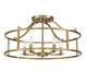 Savoy House - 6-1679-5-322 - Five Light Semi Flush Mount - Stockton - Warm Brass