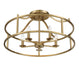 Savoy House - 6-1679-5-322 - Five Light Semi Flush Mount - Stockton - Warm Brass