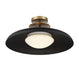 Savoy House - 6-1685-1-143 - One Light Semi-Flush Mount - Gavin - Matte Black with Warm Brass Accents