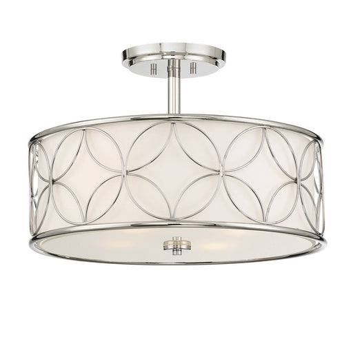 Savoy House - 6-1953-4-109 - Four Light Semi-Flush Mount - Reid - Polished Nickel