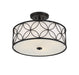 Savoy House - 6-1953-4-89 - Four Light Semi-Flush Mount - Reid - Matte Black