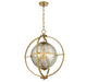 Savoy House - 7-1872-3-322 - Three Light Pendant - Pearl - Warm Brass