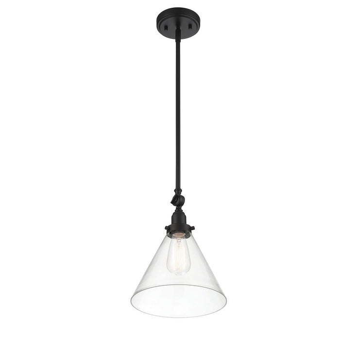 Savoy House - 7-9132-1-89 - One Light Pendant - Drake - Matte Black