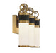 Savoy House - 8-1638-3-143 - LED Bathroom Vanity - Abel - Matte Black with Warm Brass Accents