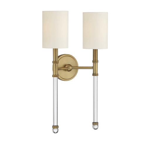 Savoy House - 9-103-2-322 - Two Light Wall Sconce - Fremont - Warm Brass