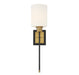 Savoy House - 9-1645-1-143 - One Light Wall Sconce - Alvara - Matte Black with Warm Brass Accents