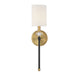 Savoy House - 9-1888-1-143 - One Light Wall Sconce - Tivoli - Matte Black with Warm Brass Accents