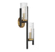 Savoy House - 9-1905-2-143 - Two Light Wall Sconce - Midland - Matte Black with Warm Brass Accents