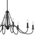 Kichler - 52457BKT - Eight Light Chandelier - Freesia - Textured Black