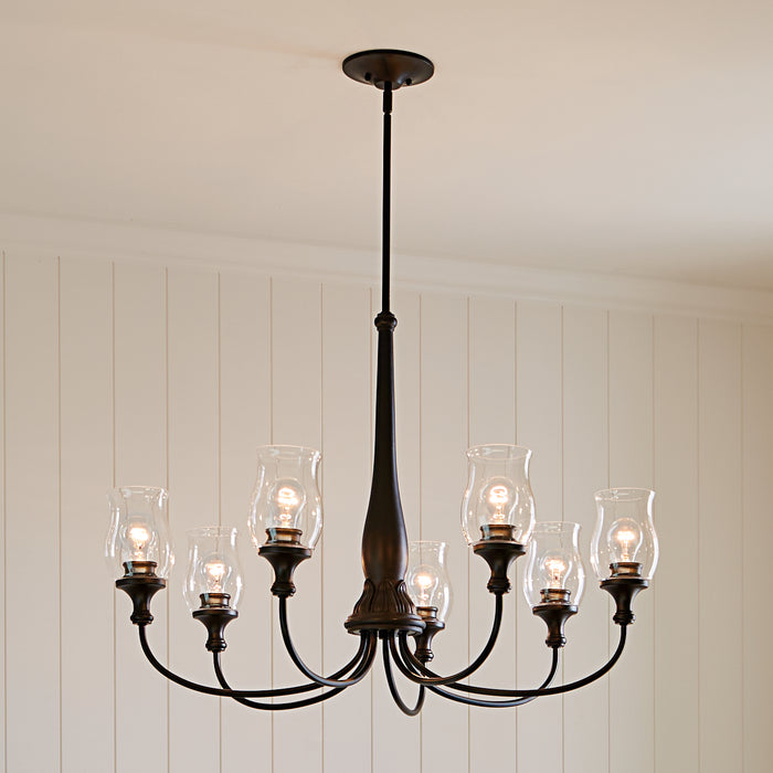 Kichler - 52469BK - Seven Light Chandelier - Melis - Black