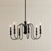 Kichler - 52470BK - Six Light Chandelier - Karthe - Black