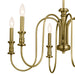 Kichler - 52470NBR - Six Light Chandelier - Karthe - Natural Brass