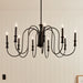 Kichler - 52471BK - Nine Light Chandelier - Karthe - Black