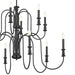 Kichler - 52472BK - 12 Light Chandelier - Karthe - Black