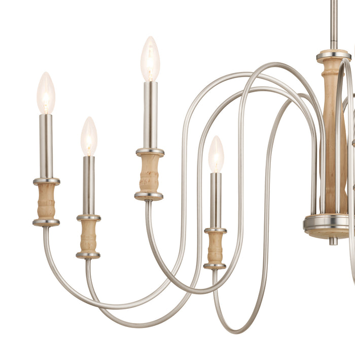 Kichler - 52471NI - Nine Light Chandelier - Karthe - Brushed Nickel