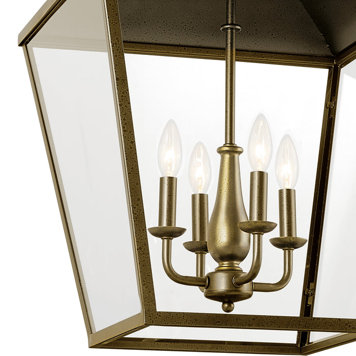 Kichler - 52475CHZ - Four Light Foyer Pendant - Dame - Character Bronze