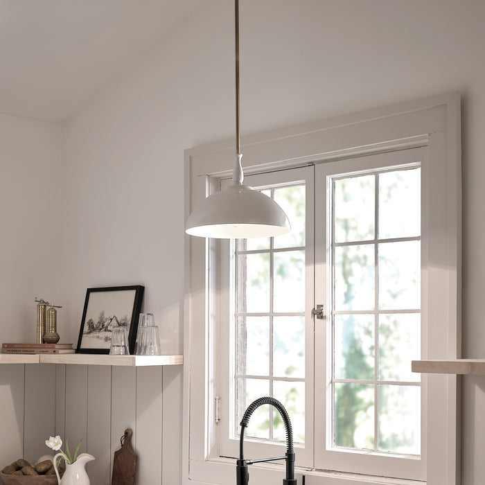 Kichler - 52476WH - One Light Pendant - Fira - White