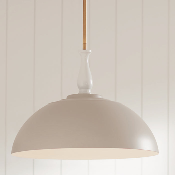 Kichler - 52477GRG - One Light Pendant - Fira - Greige