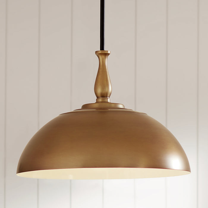 Kichler - 52477NBR - One Light Pendant - Fira - Natural Brass