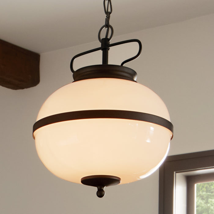 Kichler - 52478BKT - Two Light Pendant - Opal - Textured Black