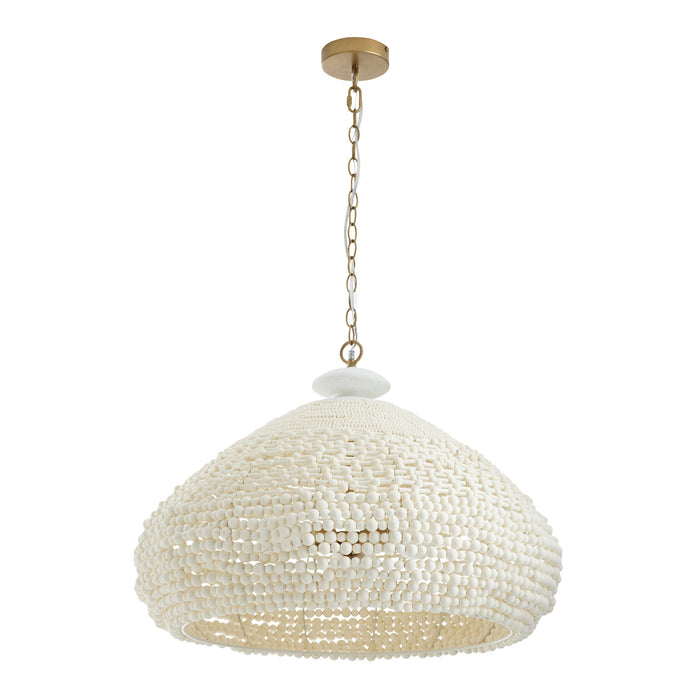 Arteriors - 85022 - Three Light Chandelier - Lilo - White