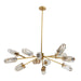 Arteriors - 89067 - 12 Light Chandelier - Javier - Champagne