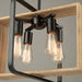 Artcraft - AC11714BK - Four Light Pendant - Perris - Black