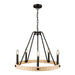 Artcraft - AC11715BK - Five Light Chandelier - Perris - Black