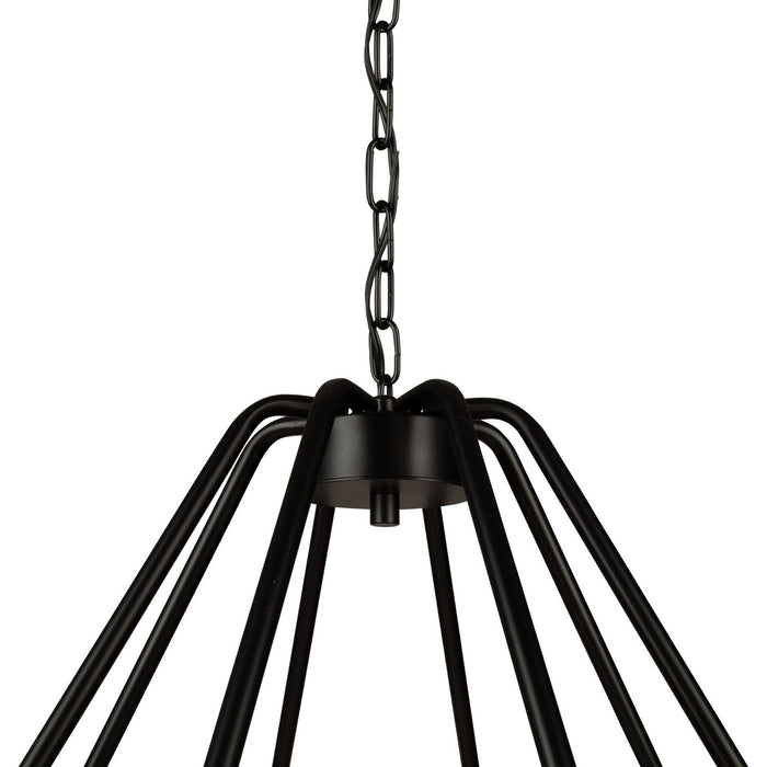 Artcraft - AC11718BK - Eight Light Chandelier - Perris - Black