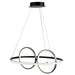 Artcraft - AC6671NB - LED Pendant - Gemini - Black, Nickel