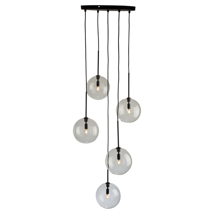 Artcraft - SC13195BK - Five Light Pendant - Pinpoint - Black