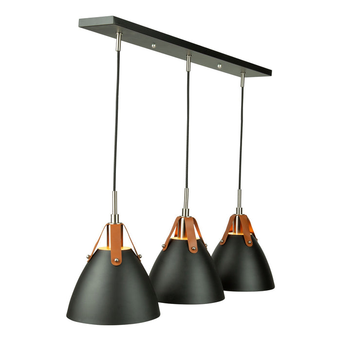 Artcraft - SC13324BK - Three Light Island Pendant - Tote - Black