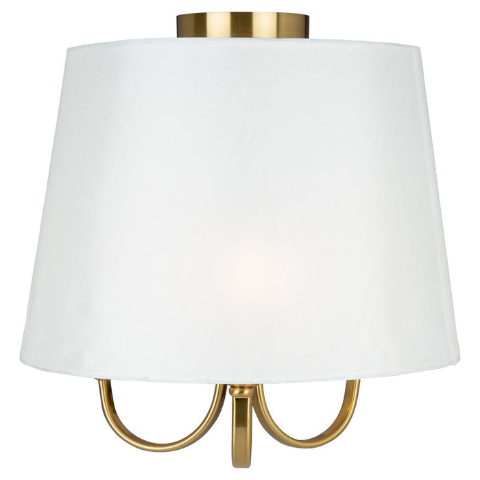 Artcraft - SC13334BG - Three Light Semi-Flush Mount - Rhythm - Brushed Gold